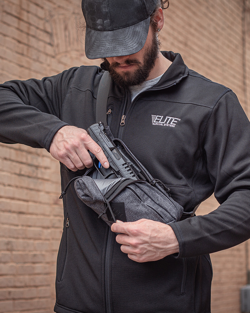 Versatile Hip Gunner concealed carry waist pack with adjustable strap and multiple pockets for secure and discreet storage of firearms and other essentials