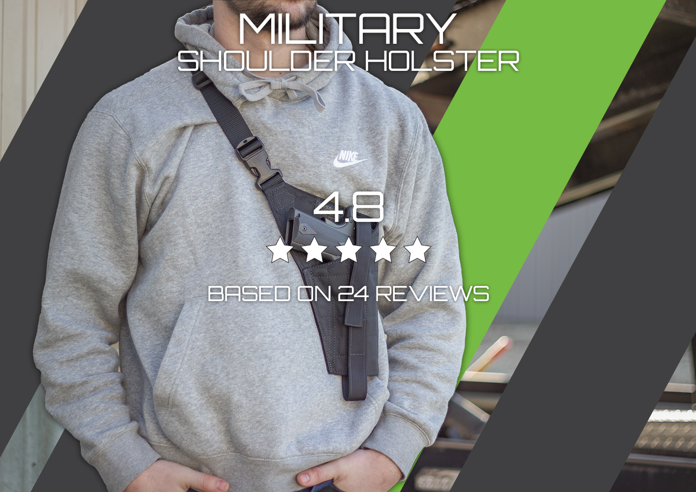 Elite Survival Military Shoulder Holster - Tactical Holster for Secure and Comfortable Carry of Firearms. Durable and Adjustable. Order Today!