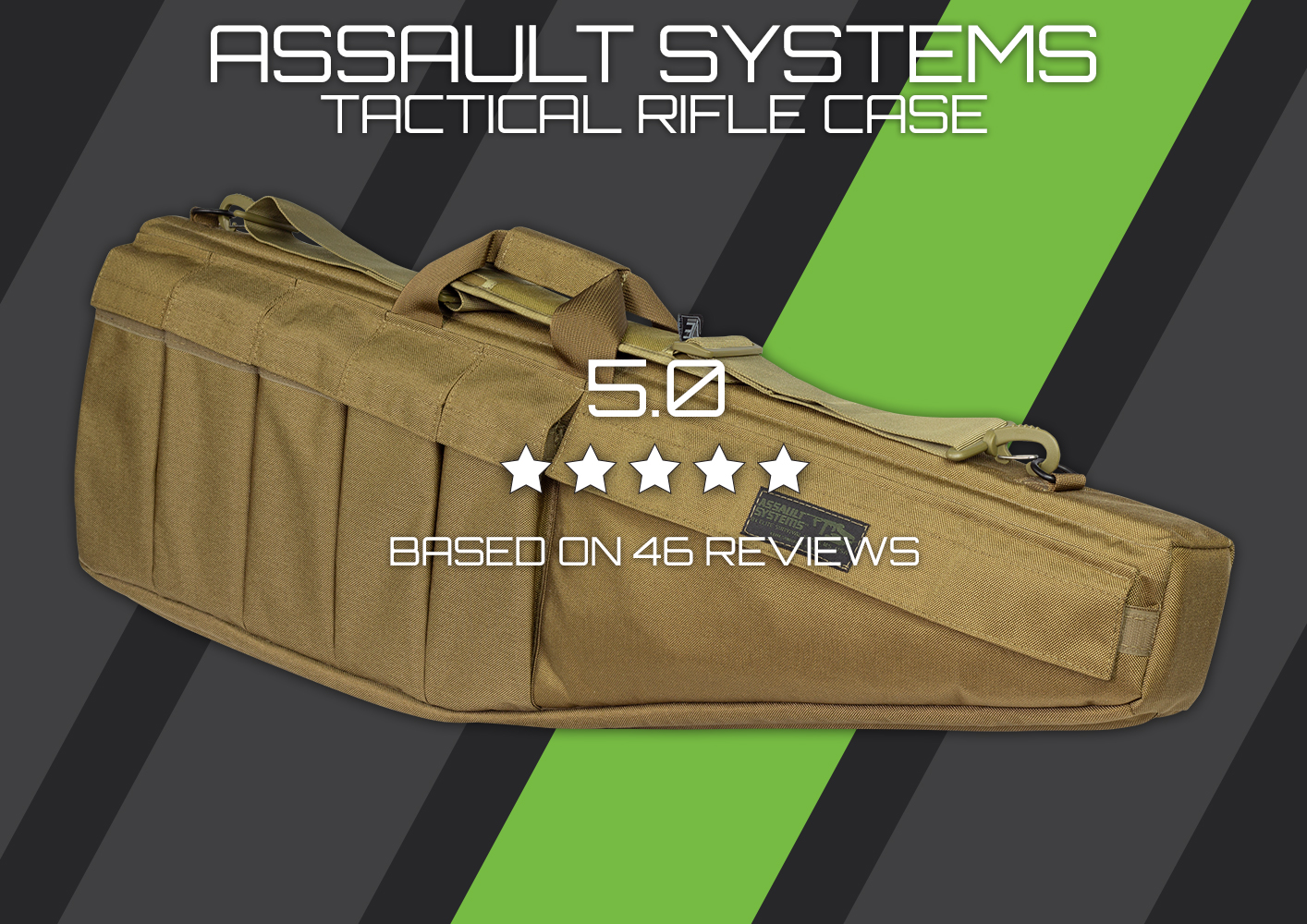 Elite Survival Assault Systems Rifle Case - Tactical Case for Secure and Easy Transportation of Assault Rifles. Durable and Spacious Design. Buy Now!