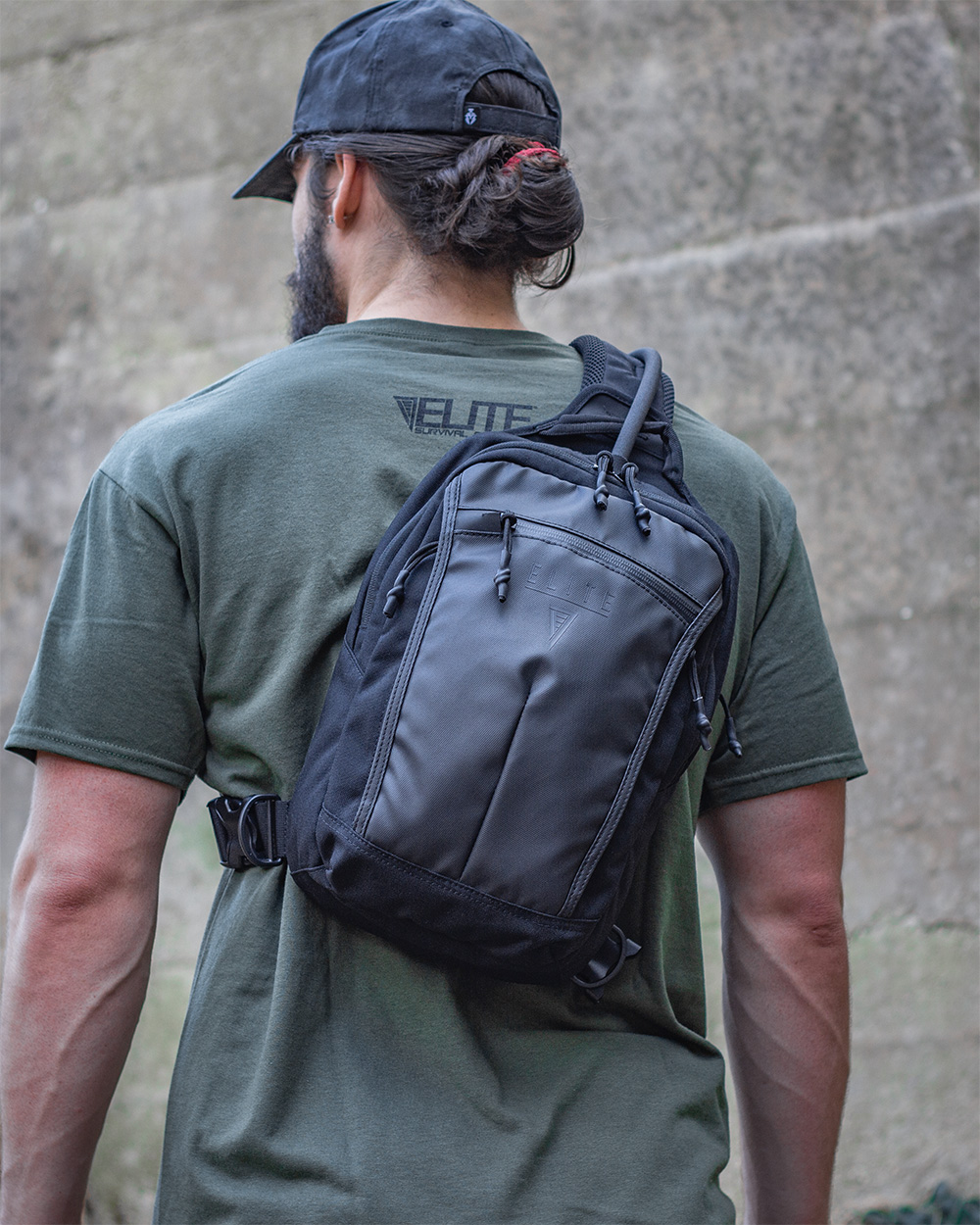 Blindside Concealed Carry Slingpack with Front Pocket for Handgun and Multiple Compartments for Organization