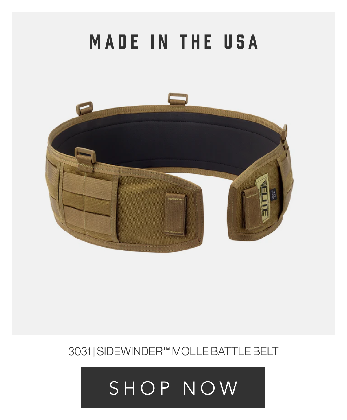 3031 | Sidwinder™ MOLLE Battle Belt