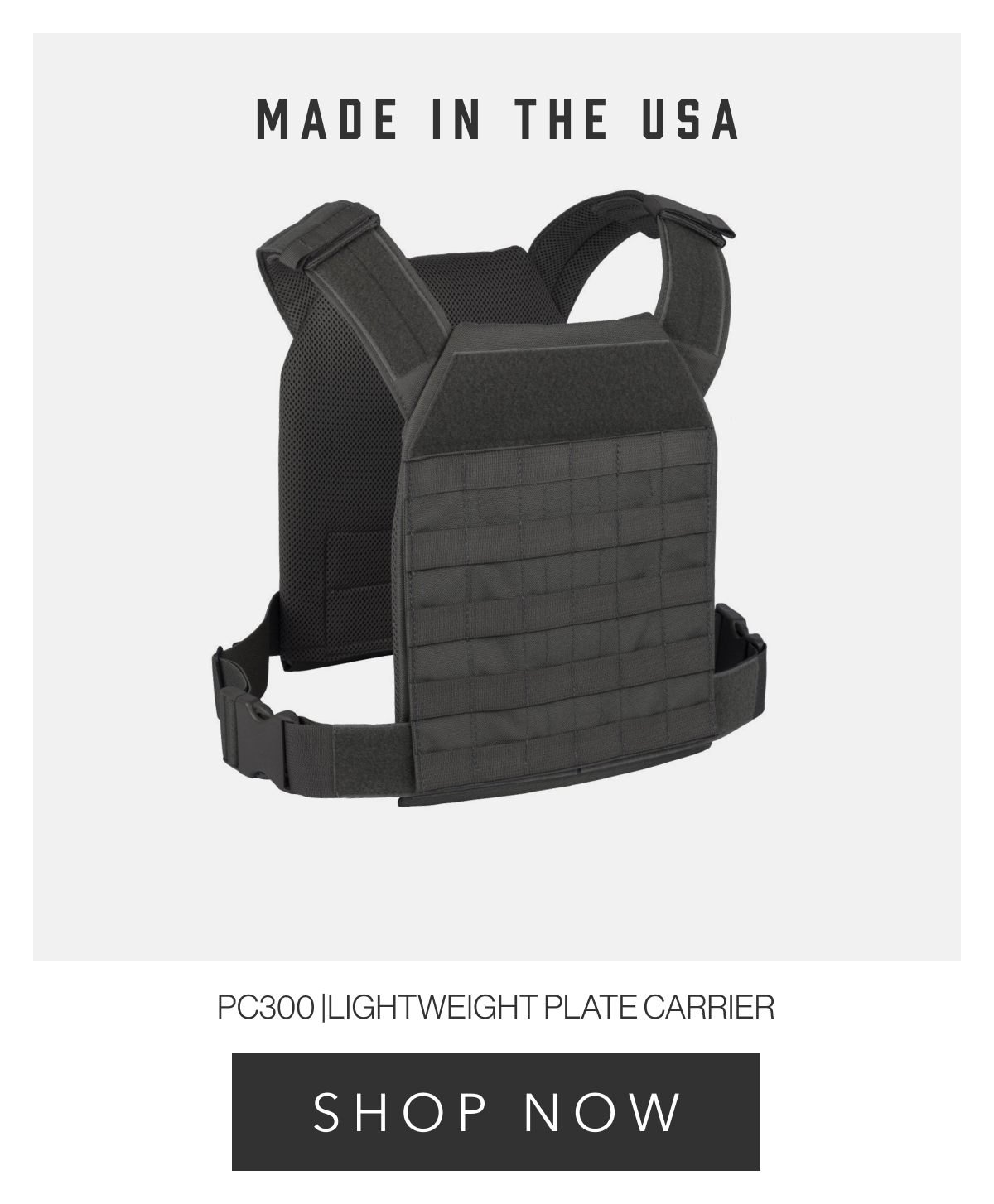 PC300 | Lightweight Plate Carrier