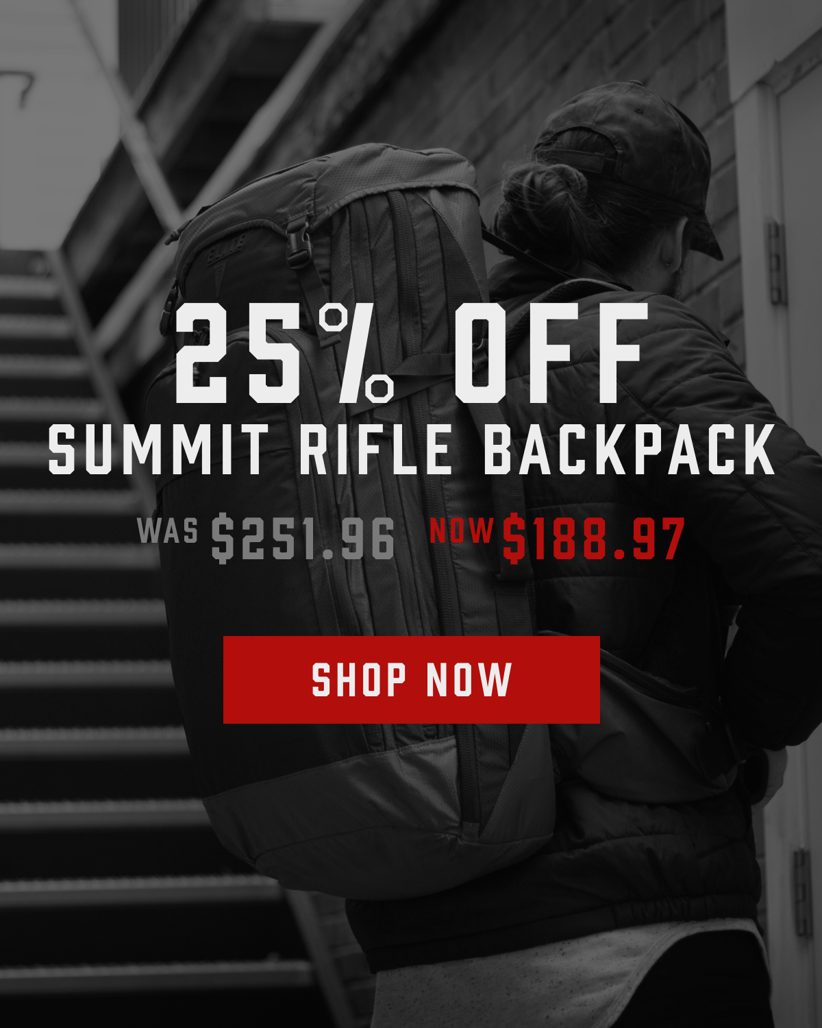 25% Off Summit Rifle Backpack