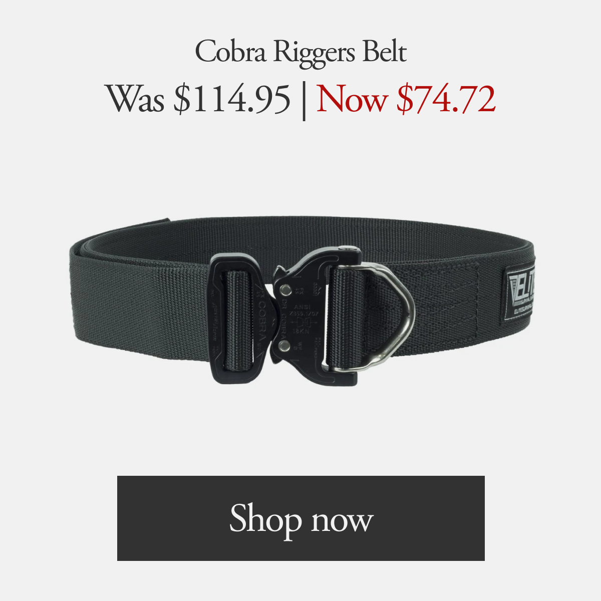 Cobra Riggers Belt