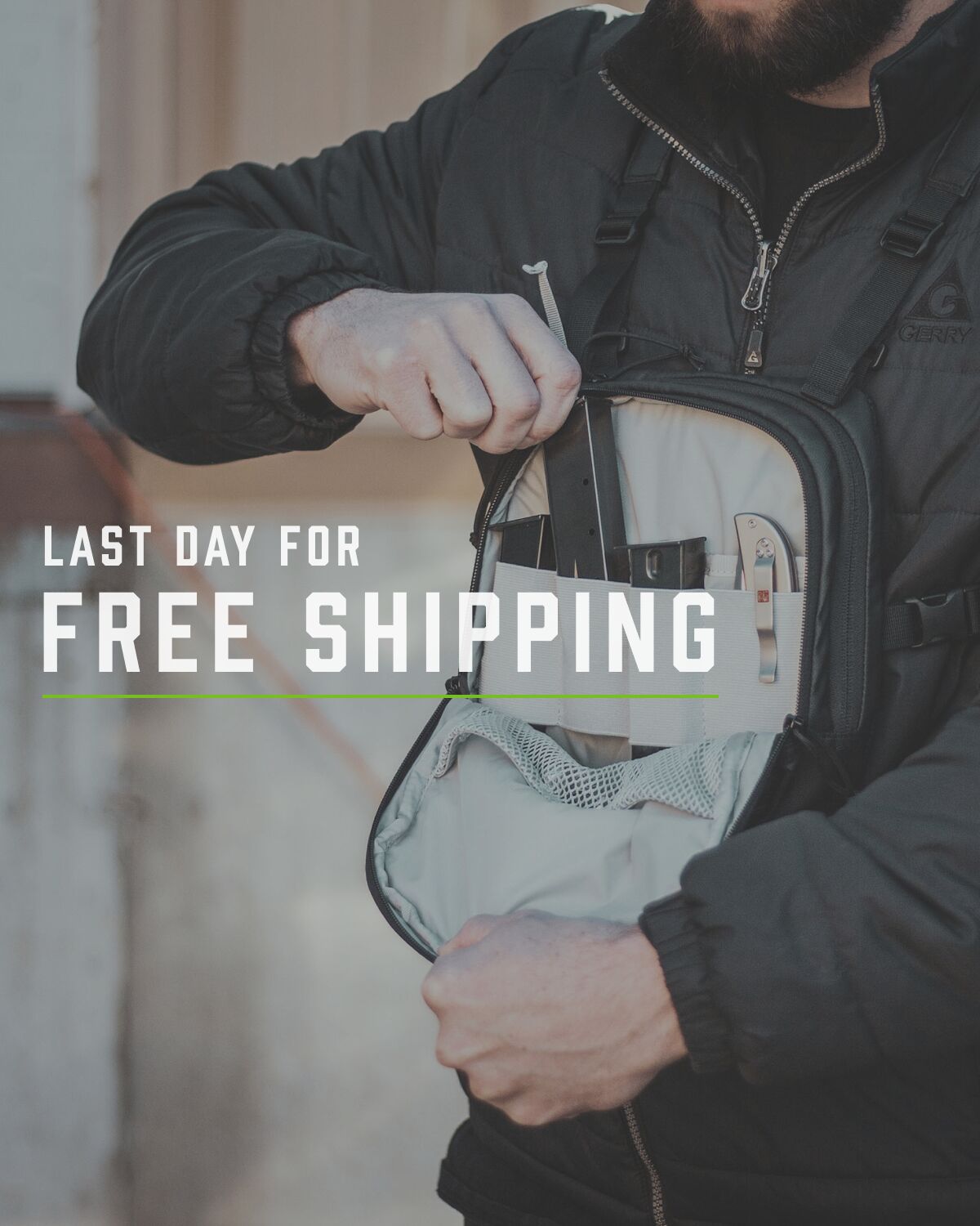 LAST DAY FOR FREE SHIPPING