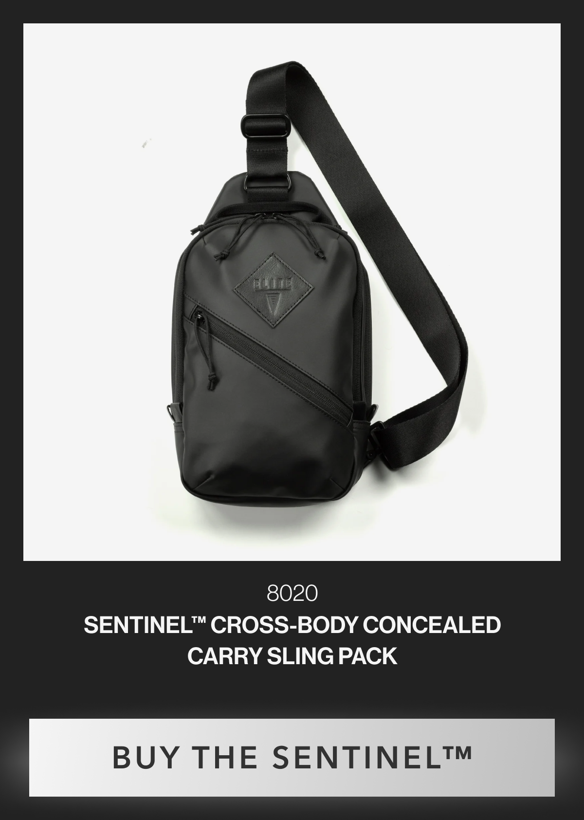 8020 | SENTINEL™ CROSS-BODY CONCEALED CARRY SLING PACK