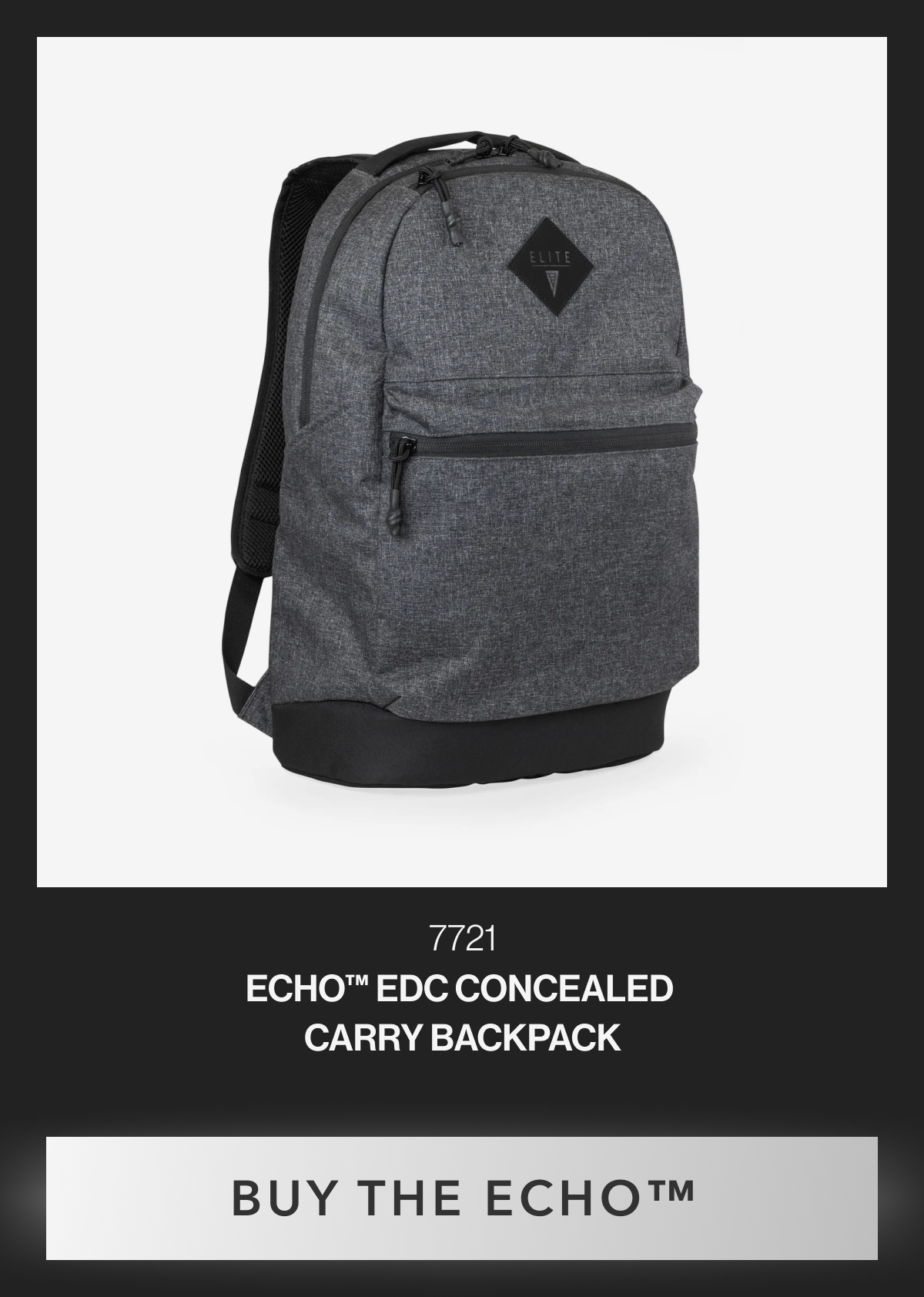 7721 | ECHO™ CONCEALED CARRY BACKPACK