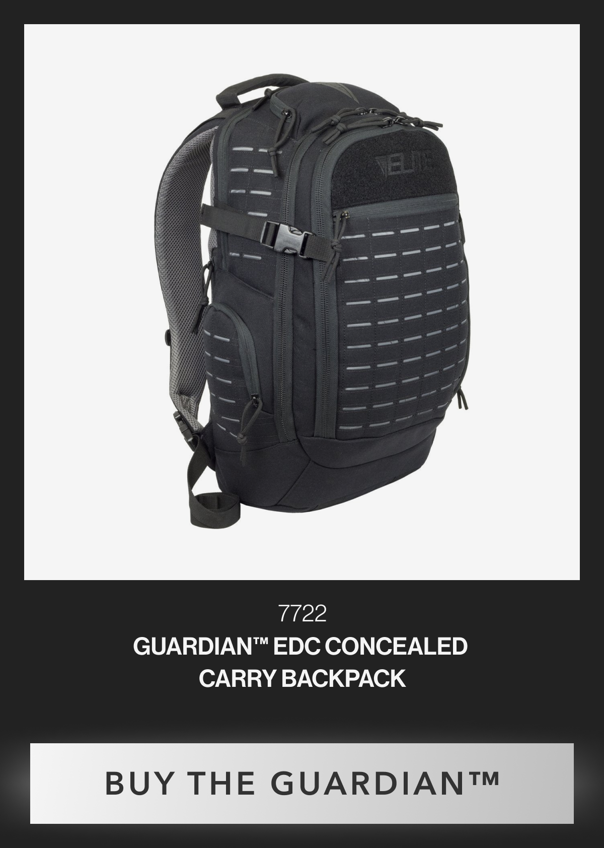 7722 | GUARDIAN™ EDC CONCEALED CARRY BACKPACK