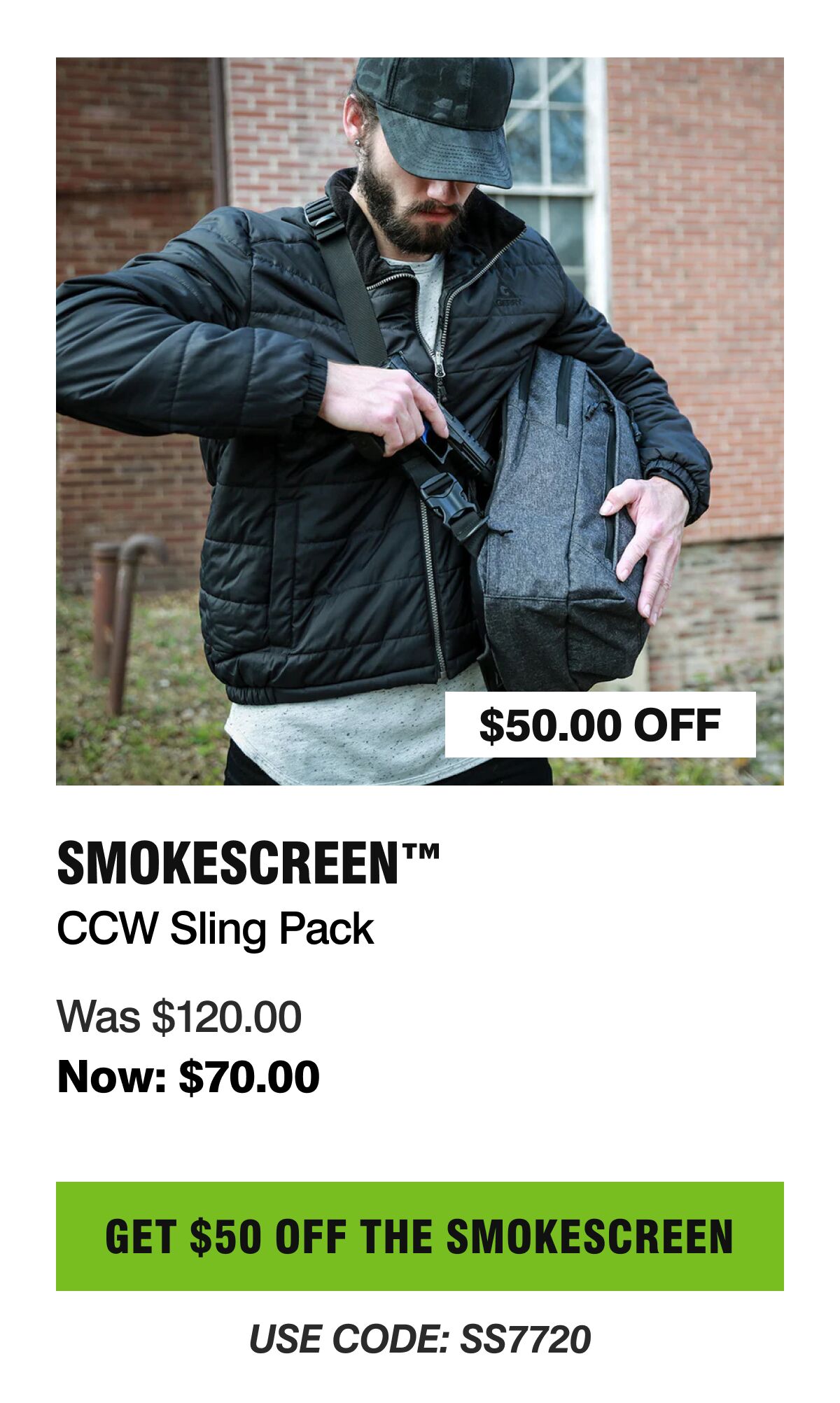 SMOKESCREEN CCW SLING PACK