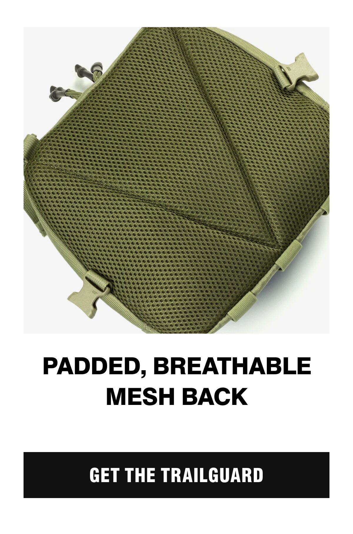 Padded, Breathable Mesh Back