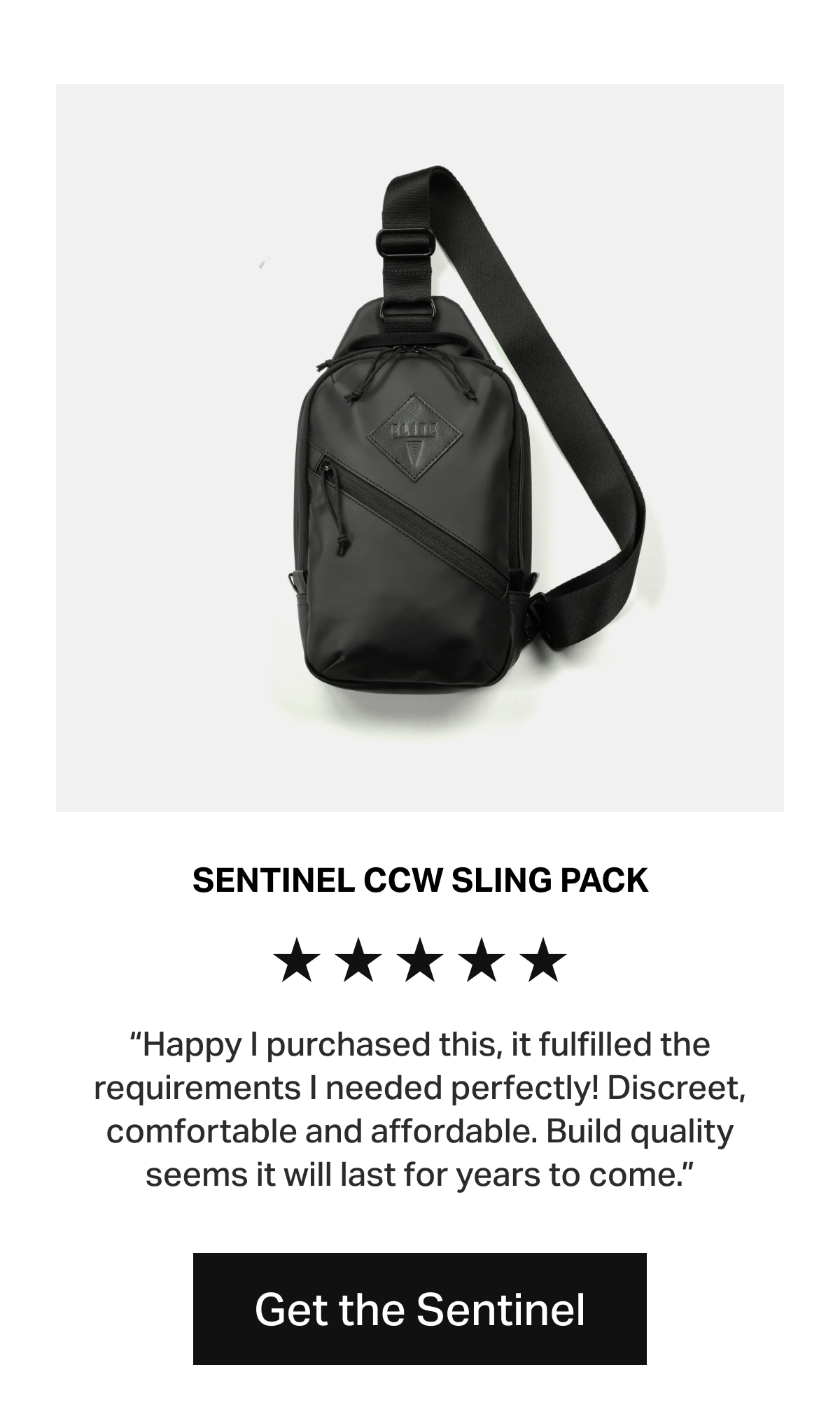 Sentinel CCW Sling Pack