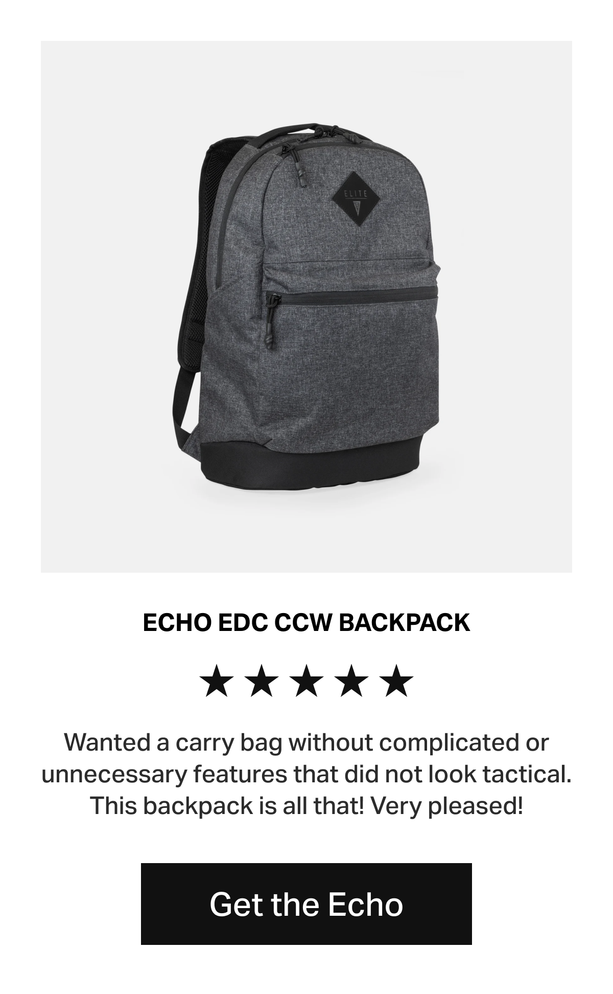 Echo EDC CCW Backpack