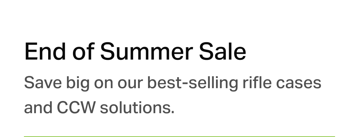 End of summer sale. Save big now