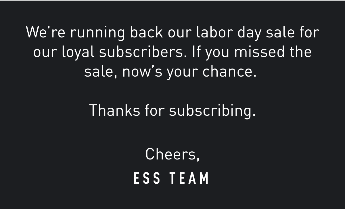 Thanks for subscribing