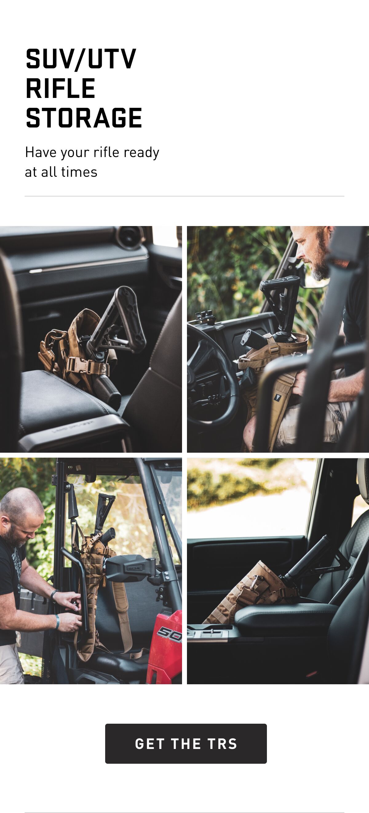 SUV/UTV RIFLE STORAGE