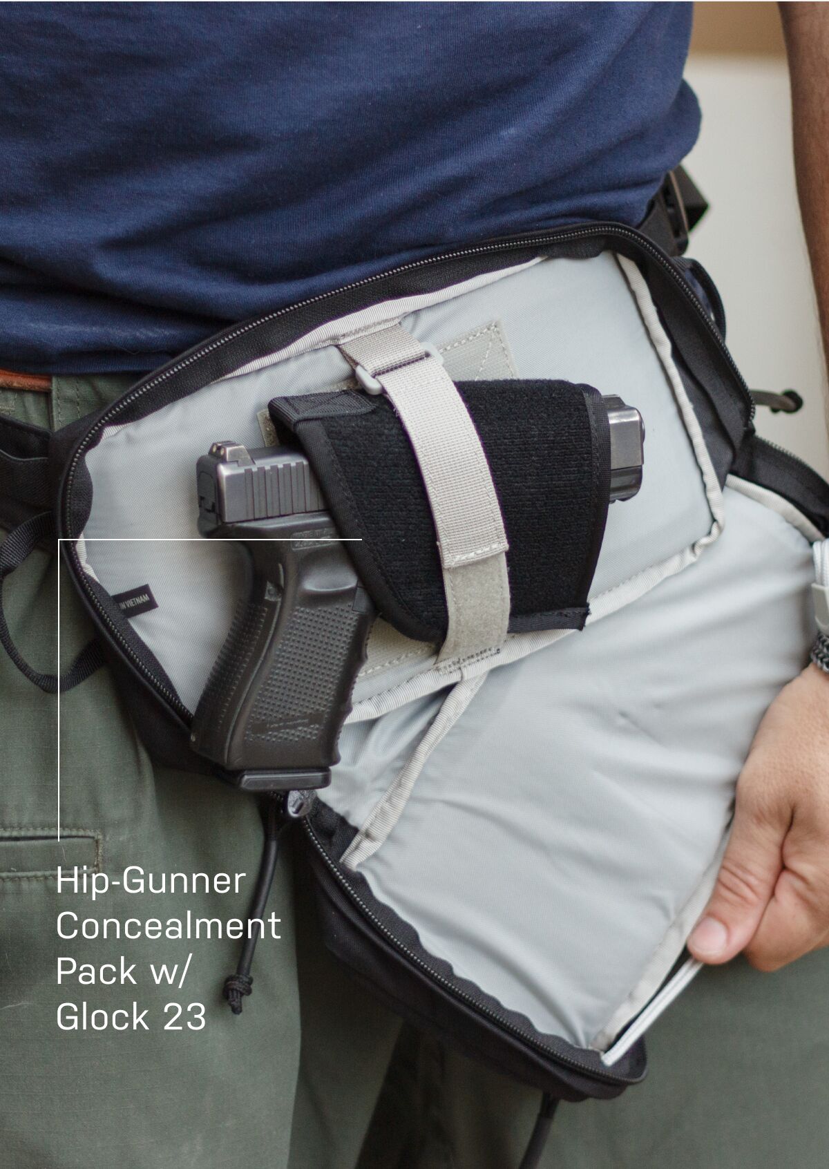 Hip-Gunner with Glock 23