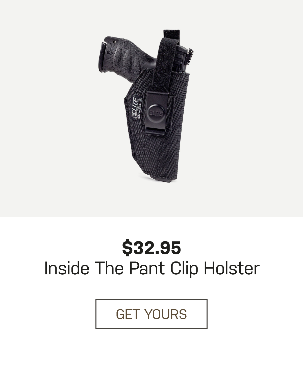 Inside the Pant Clip Holster