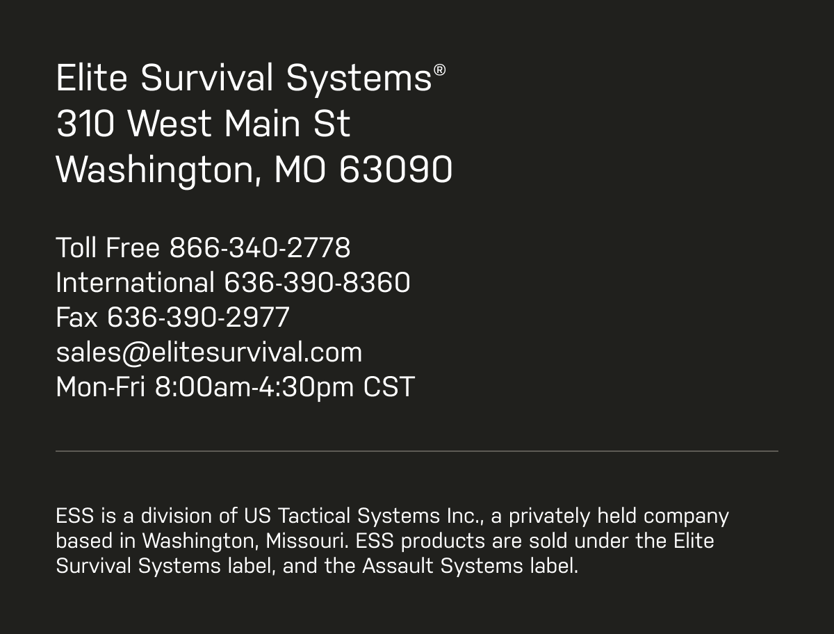 ELITE SURVIVAL SYSTEMS 310 W MAIN ST WASHINGTON, MO